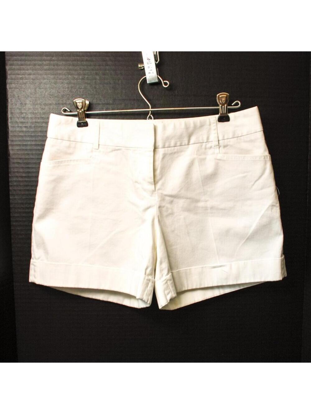 Express Editor White High-Waisted Tailored Shorts